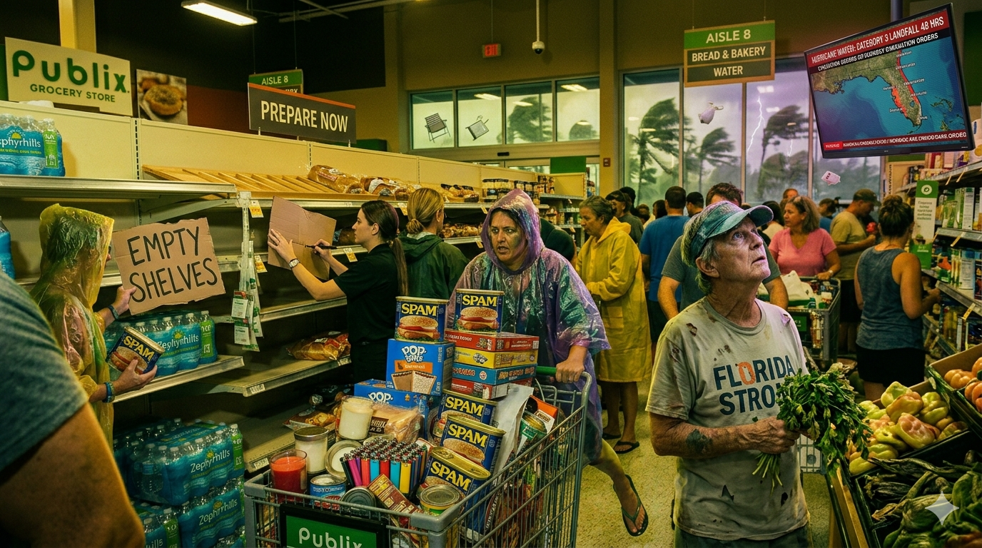 Why Florida Grocery Stores Become Chaos Before a Hurricane