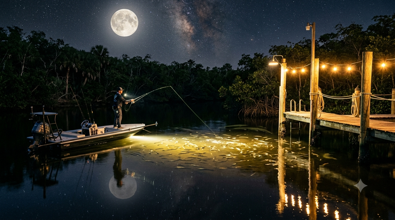 Chasing Shadows: The Magic of Night Fishing in Florida