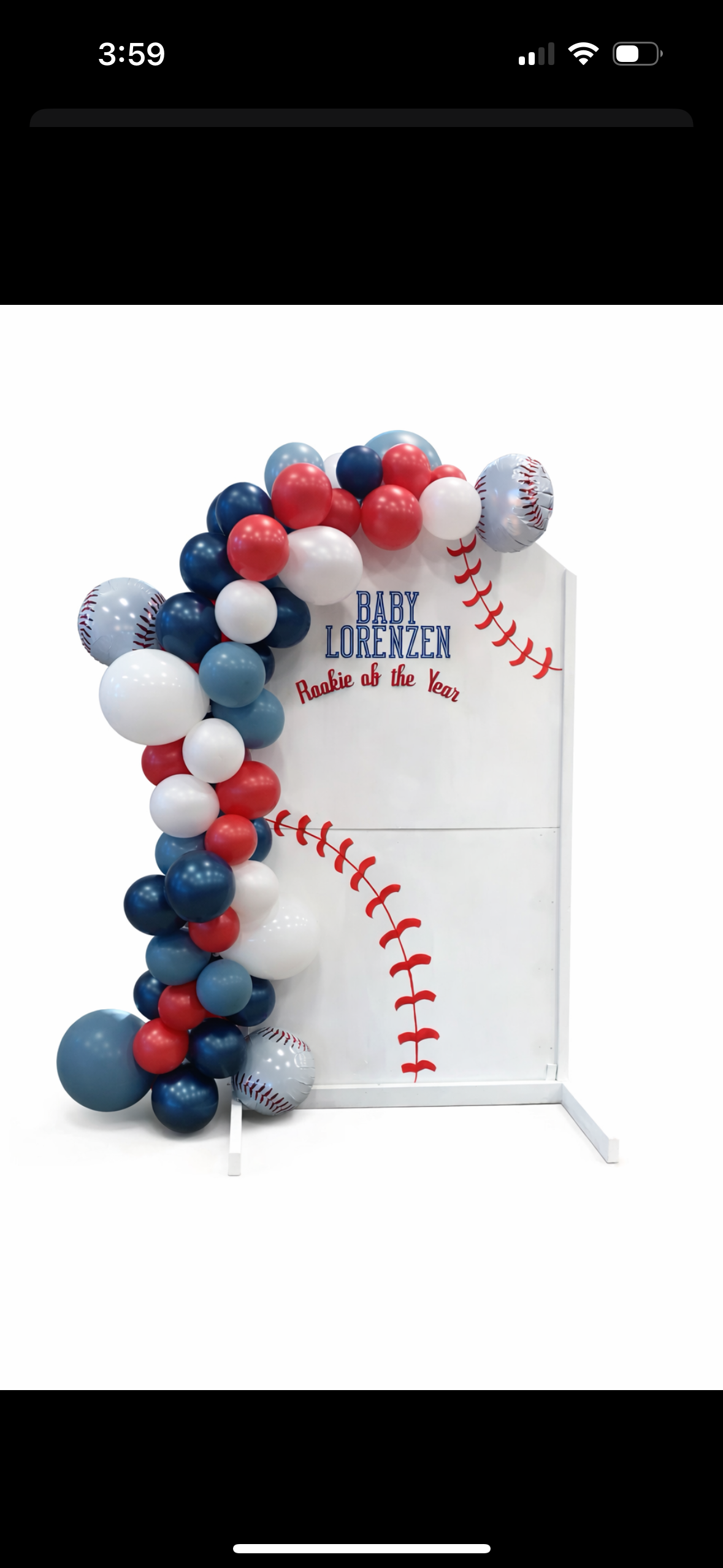 Rookie of the Year Balloon Garland