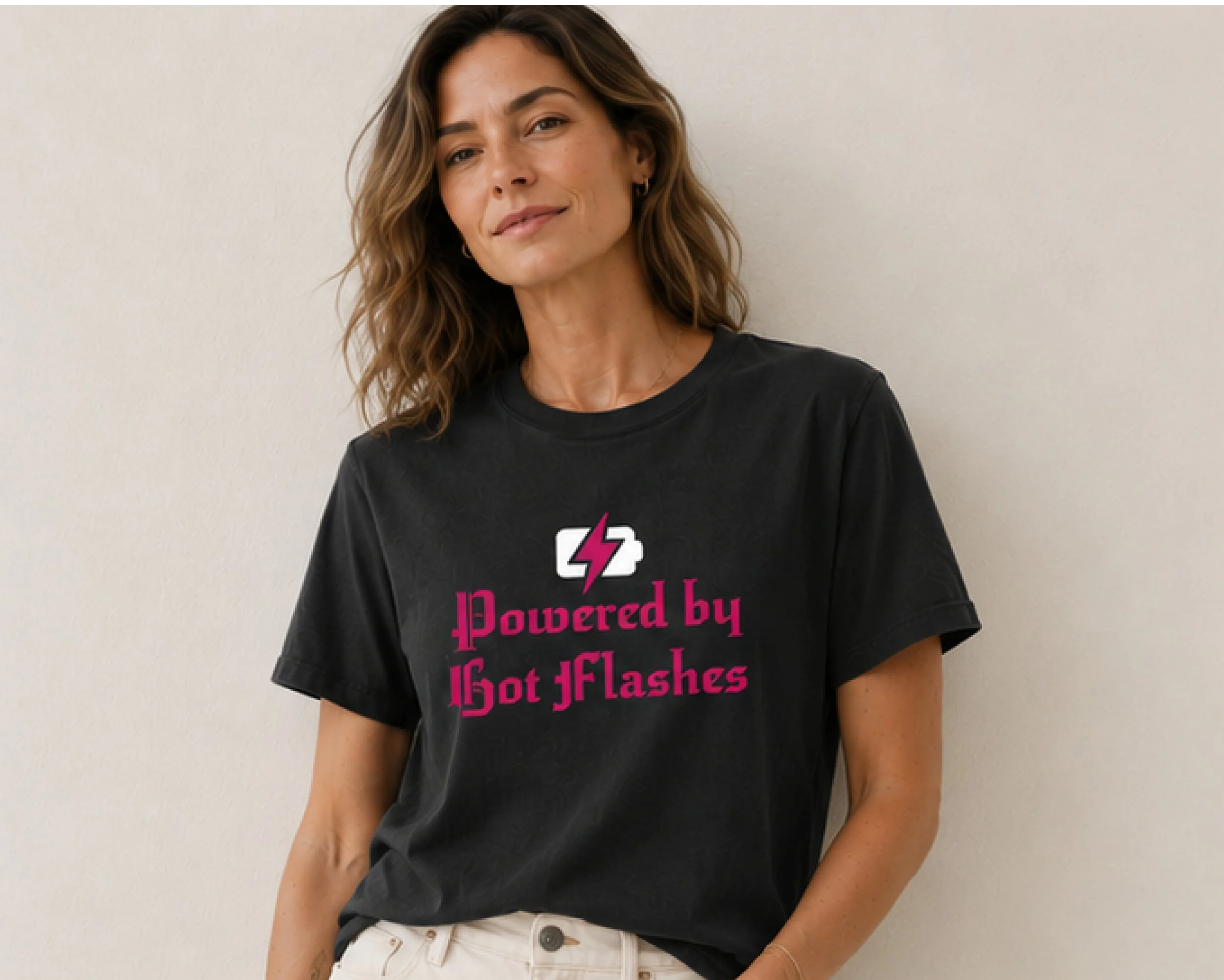 Powered by Hot Flashes Boxy Tee