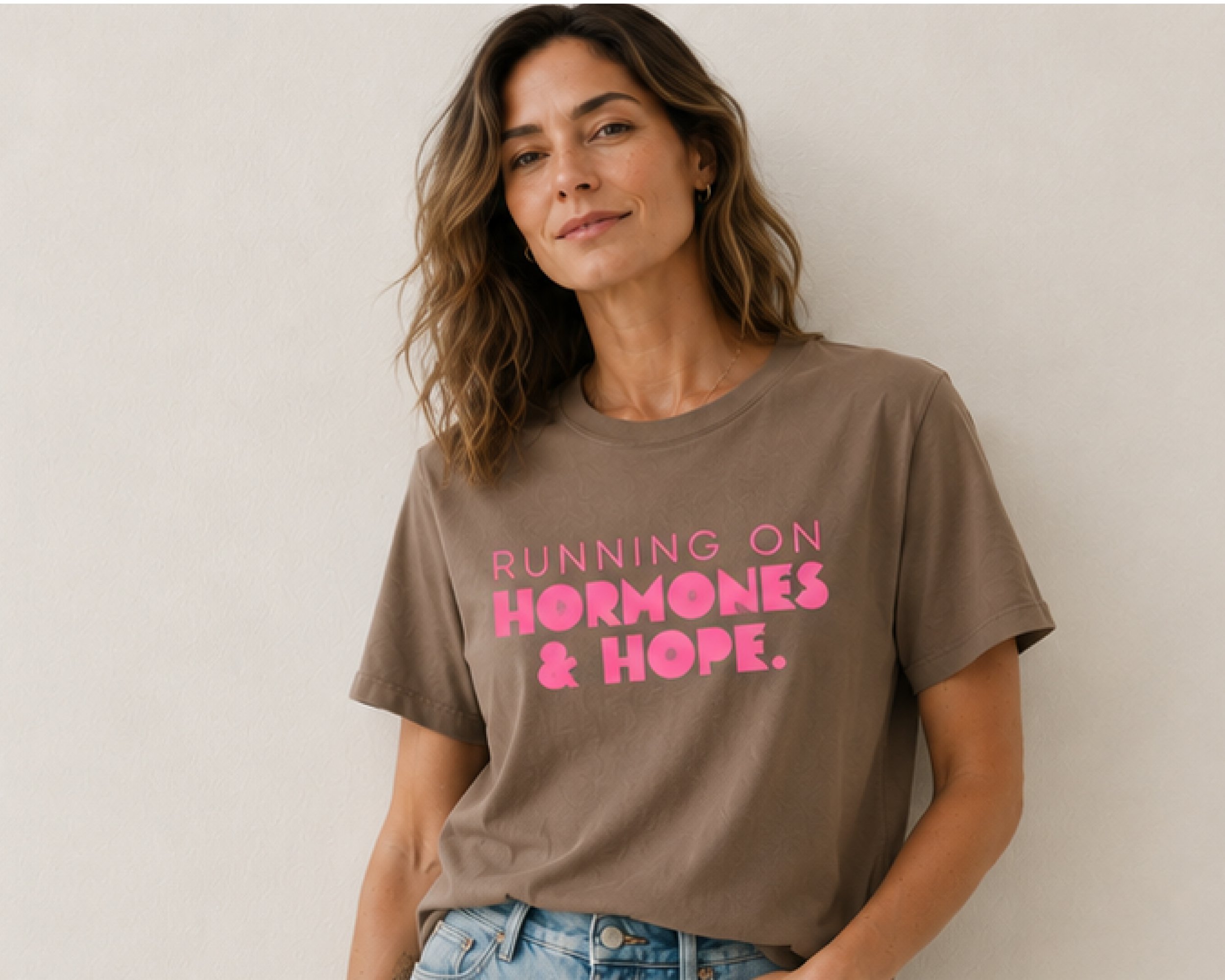 Running on Hormones & Hope Boxy Tee