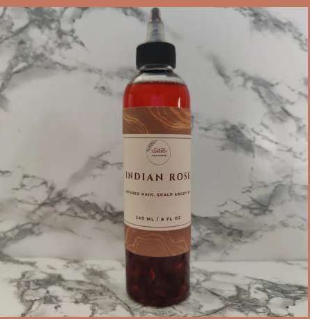 INDIAN ROSE / herbal infused Hair , Scalp & Body Oil