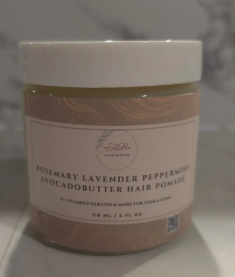 Rosemary and Lavender Mint infused hair Pomade (Petroleum -Free)