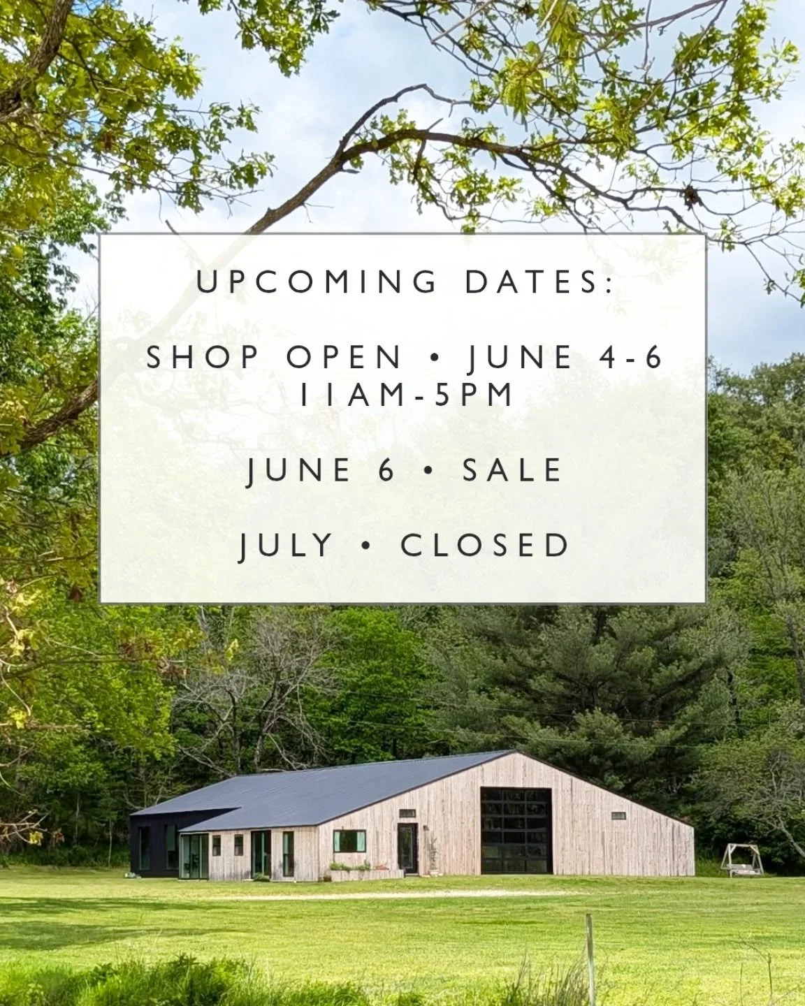 Keeping you in the loop!

We are so excited for our June opening. We have a ton of new art coming in as well as some amazing furniture finds and the usual odds and ends. We can't wait to share.

In order to clear out some space so we can fill our bac