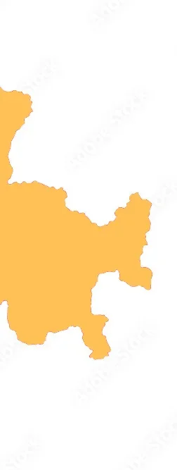A map showing eastern Switzerland highlighted in orange.