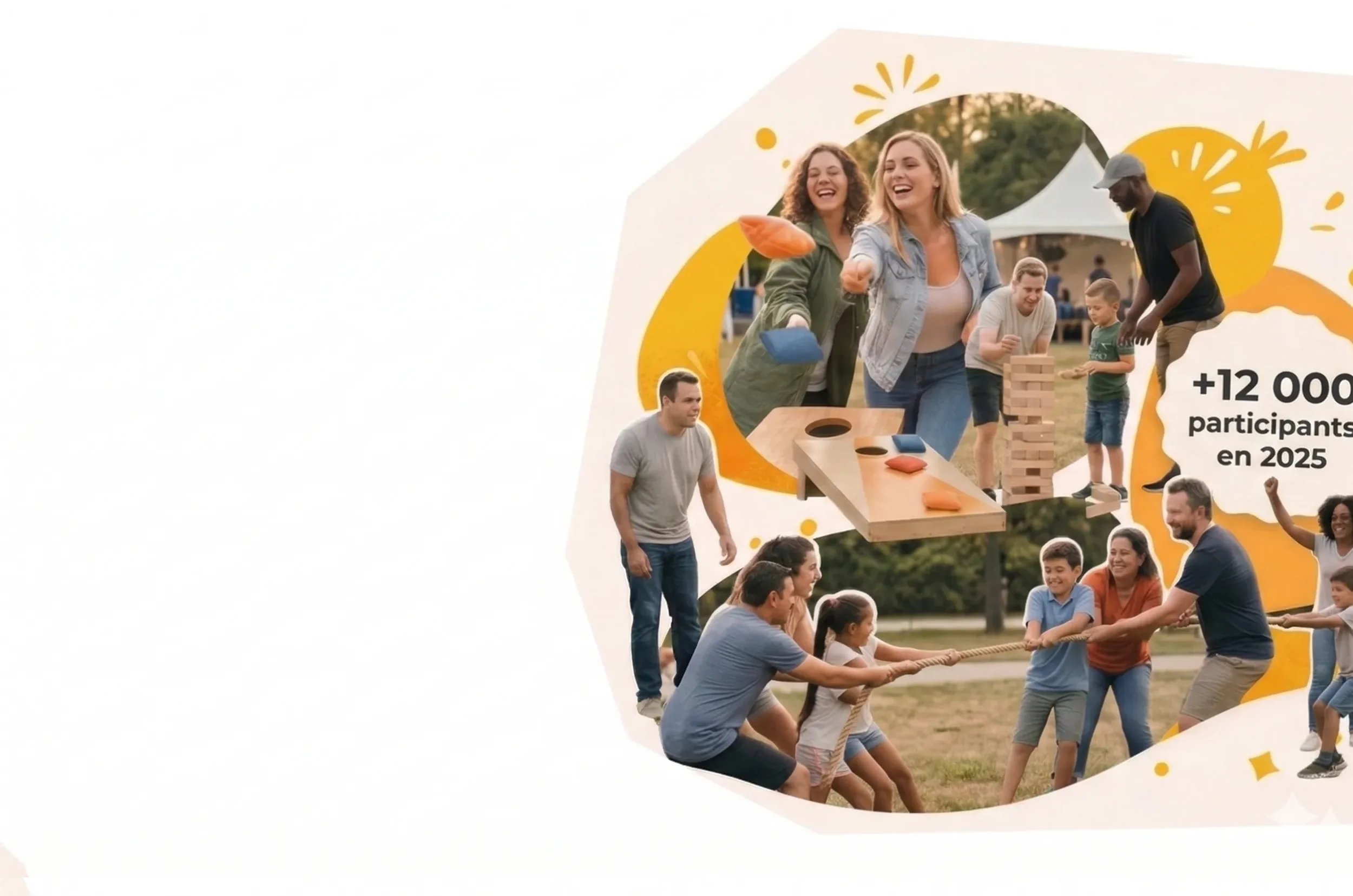 Jeux géants TAK TAK TAK événement suisse