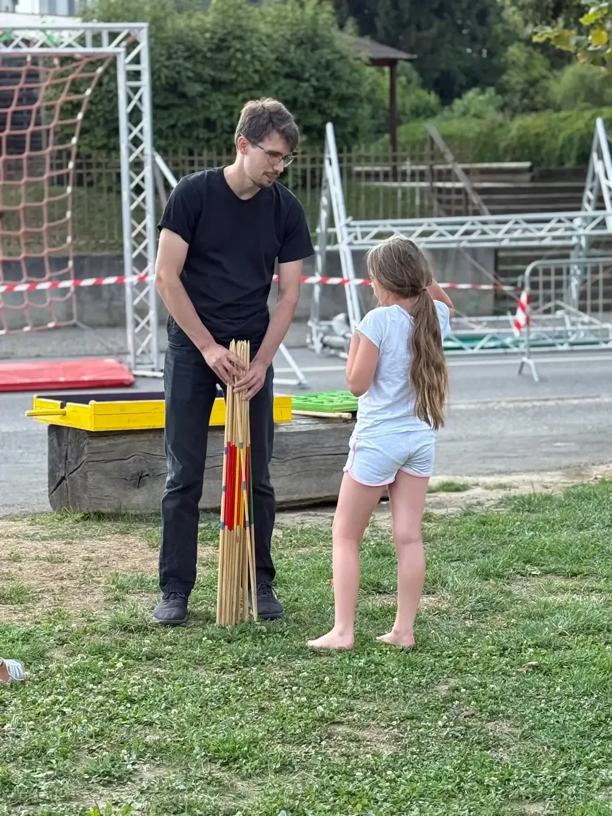 Jeux en bois géants TAK TAK TAK lors d’une fête nationale
