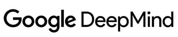 Google DeepMind logo in black text