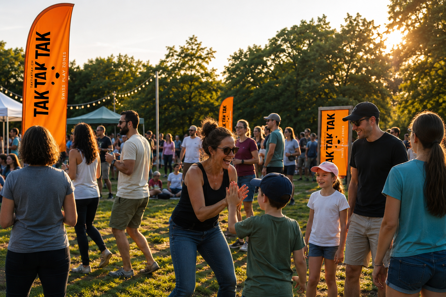 Femme heureuse sur un festival