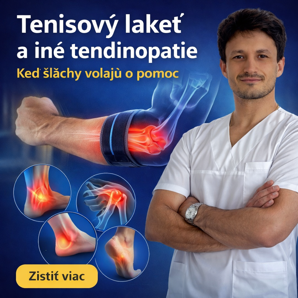 Tenisový lakeť a iné tendinopatie: Keď šľachy volajú o pomoc