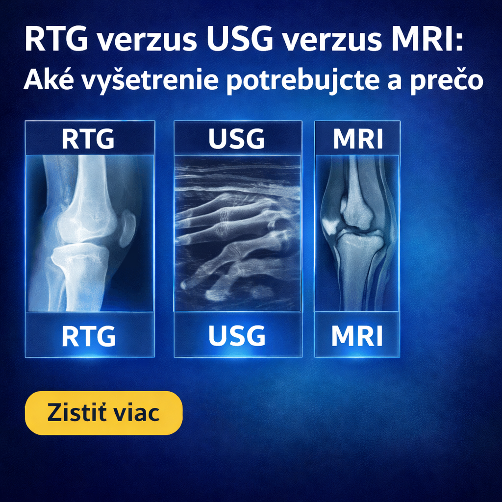 RTG verzus USG verzus MRI: Aké vyšetrenie potrebujete a prečo