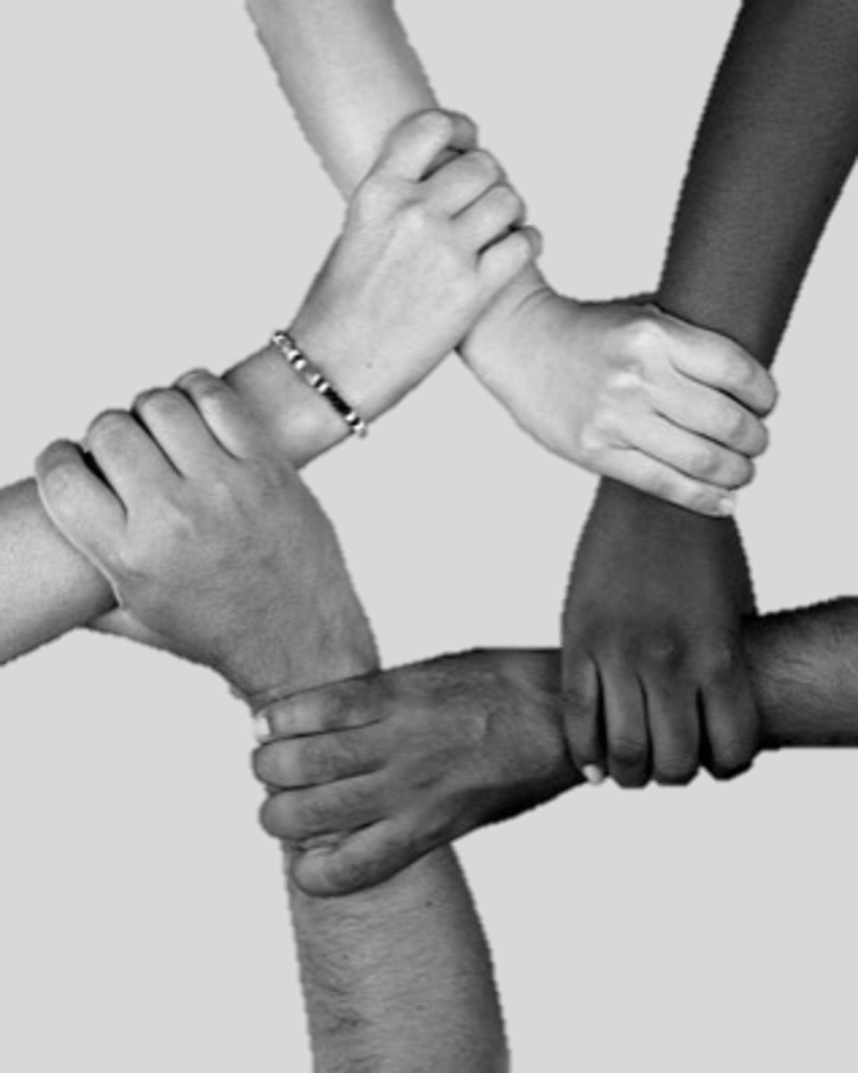 Geometric drawing of an outline square with sections divided by vertical, horizontal, and circle lines.