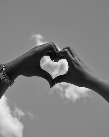 Geometric drawing of an outline square with sections divided by vertical, horizontal, and half circle lines.