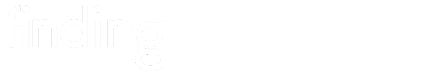 Finding Hot Springs logo in white text on a green background.