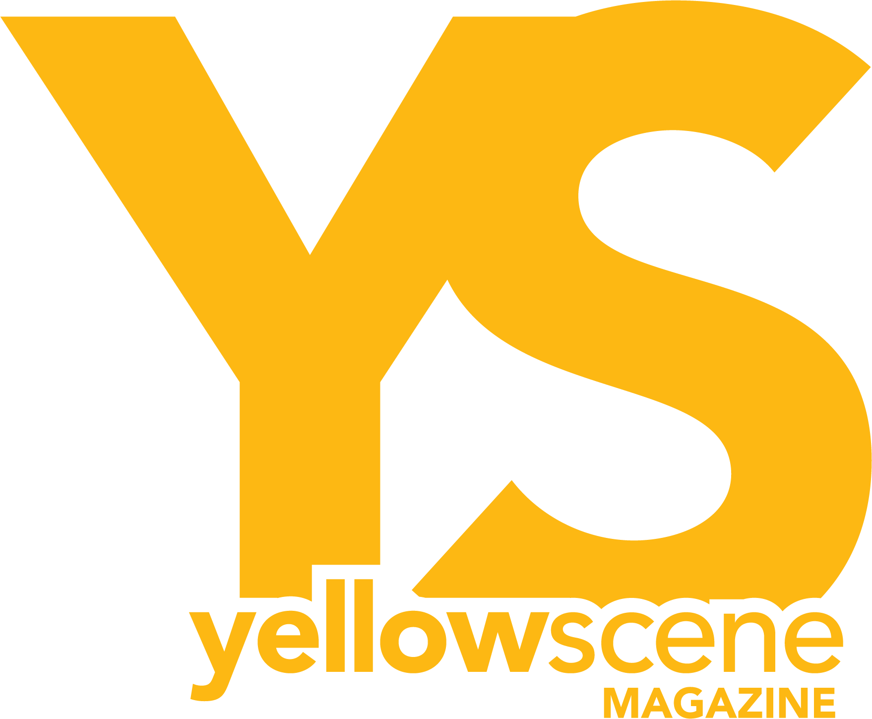 Yellow Scene magazine logo with stylized yellow letters 'YS' and the words 'yellowscene' and 'MAGAZINE' in yellow and black.