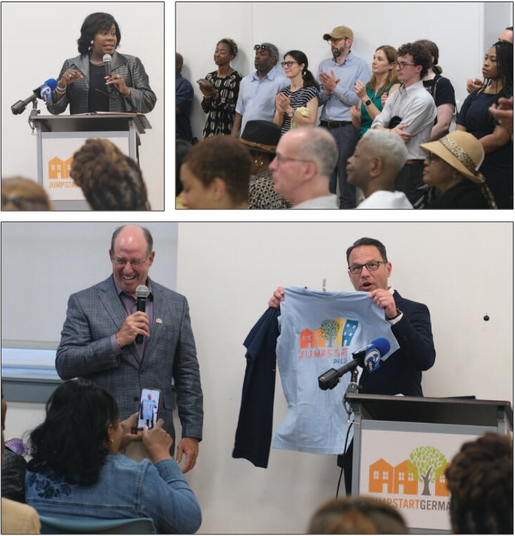 Shapiro and Parker attend Jumpstart celebration