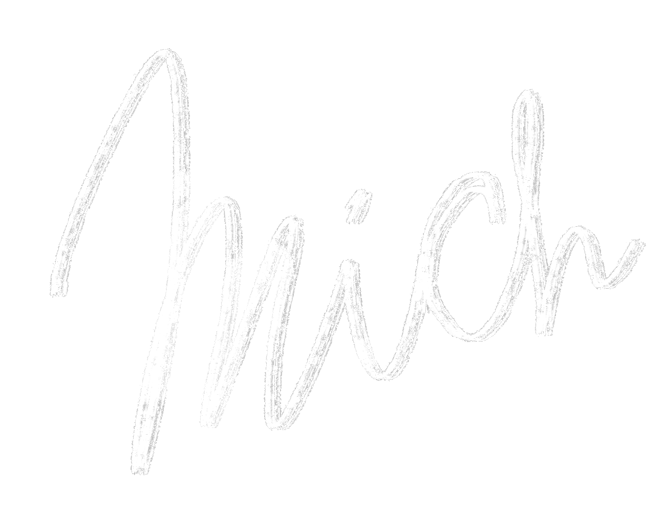 White handwritten 'Miss' on a black background.