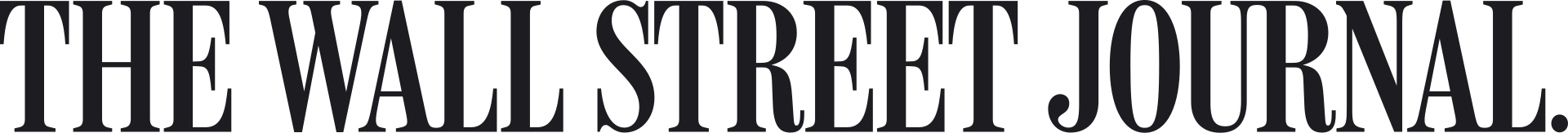 The logo of The Wall Street Journal, with the name in black, ornate font.