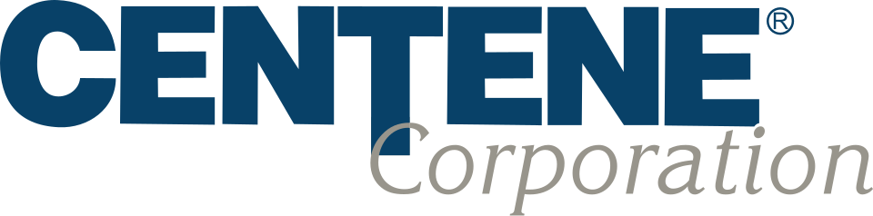 Logo of Centene Corporation with the company name in bold blue and gray text.