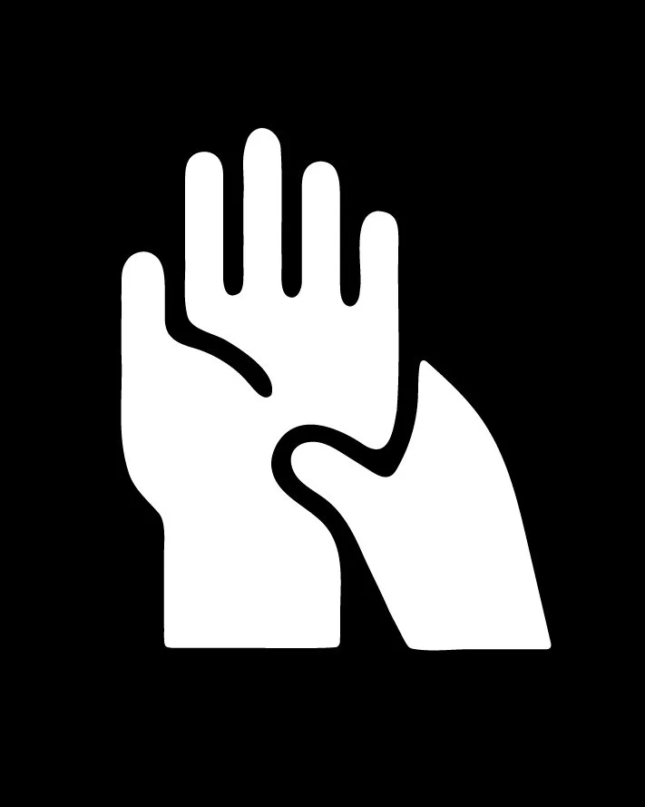 An abstract outline icon with a starburst contained within a circle shape.