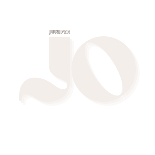 Juniper logo with stylized lowercase letters 'j' and 'o' in white on a black background.