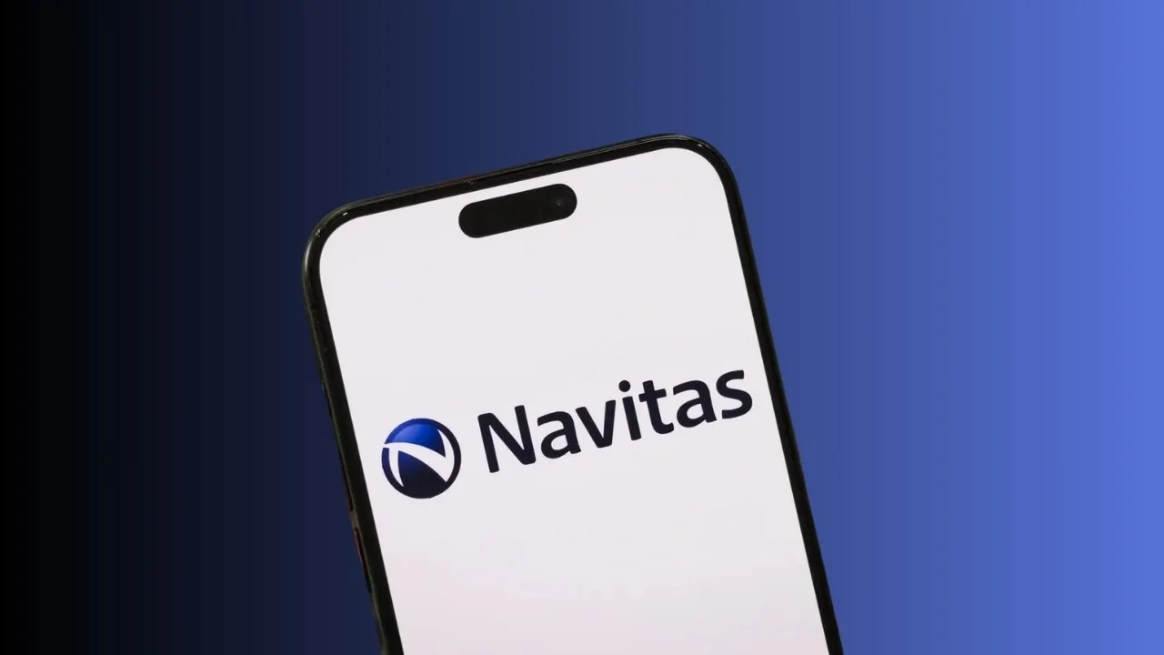 Navitas Semiconductor Logo on a Phone