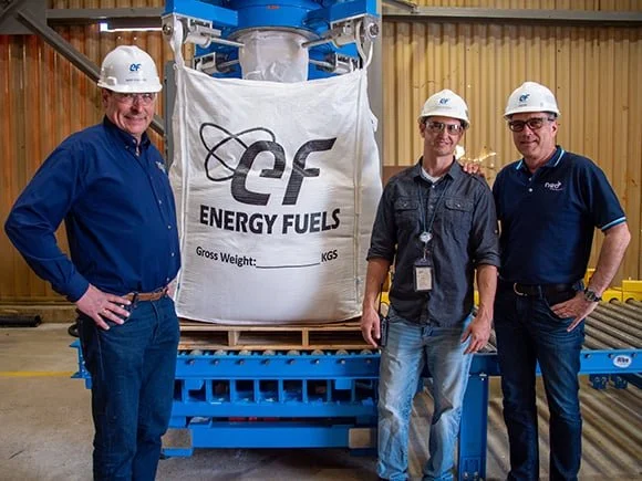 Rare Earth Shipments by Energy Fuels