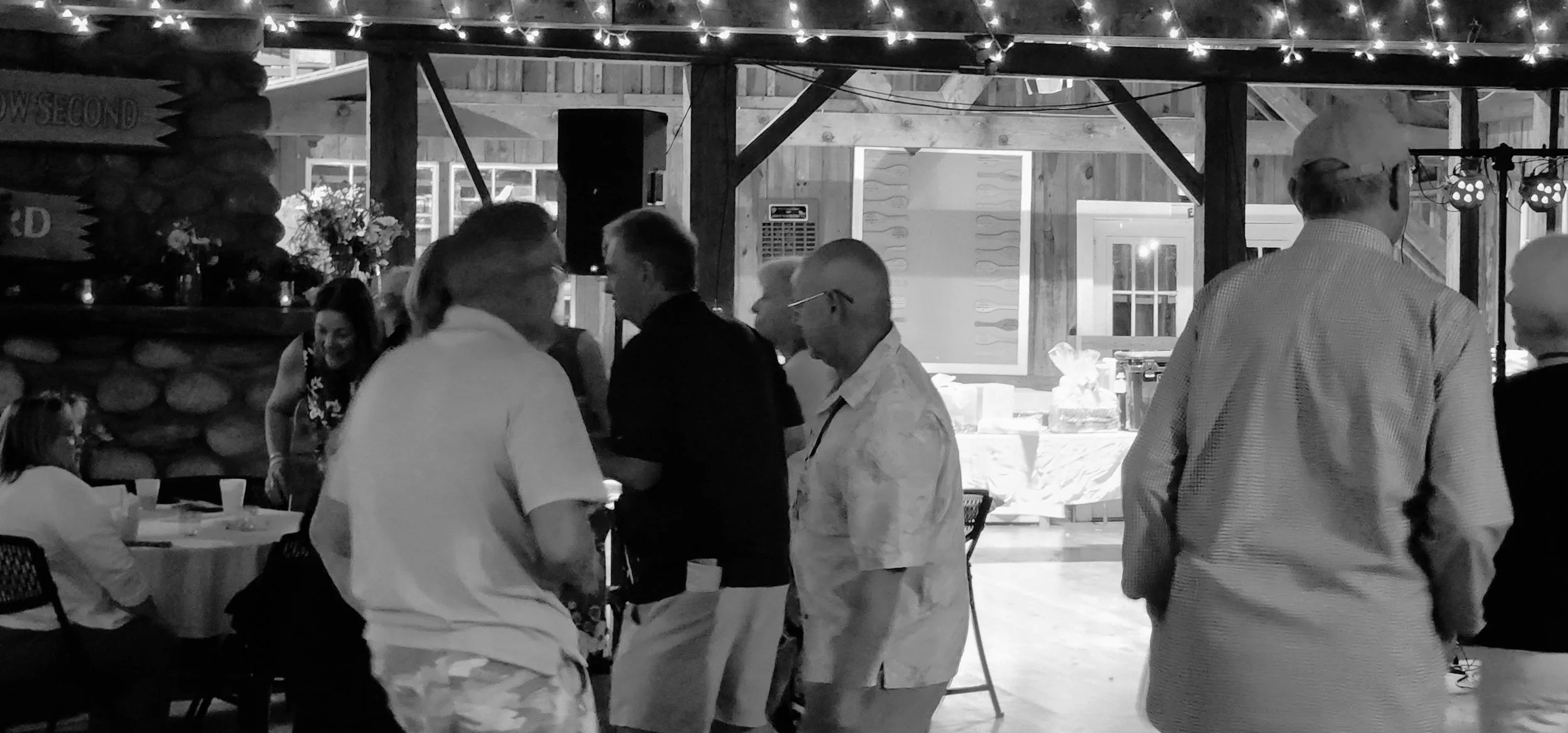 People gathered on the dancefloor