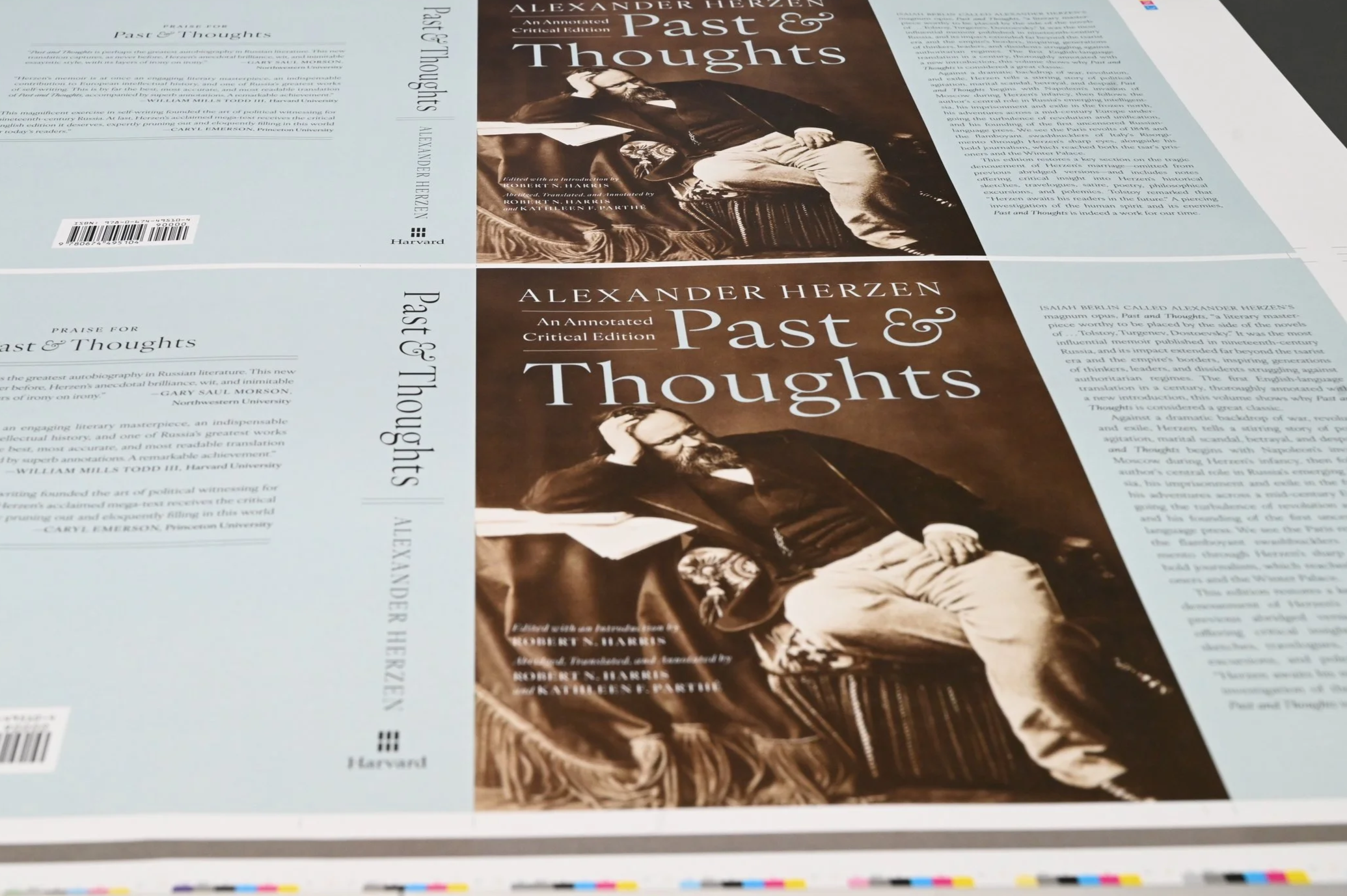 Booklet pages laid out for printing and binding