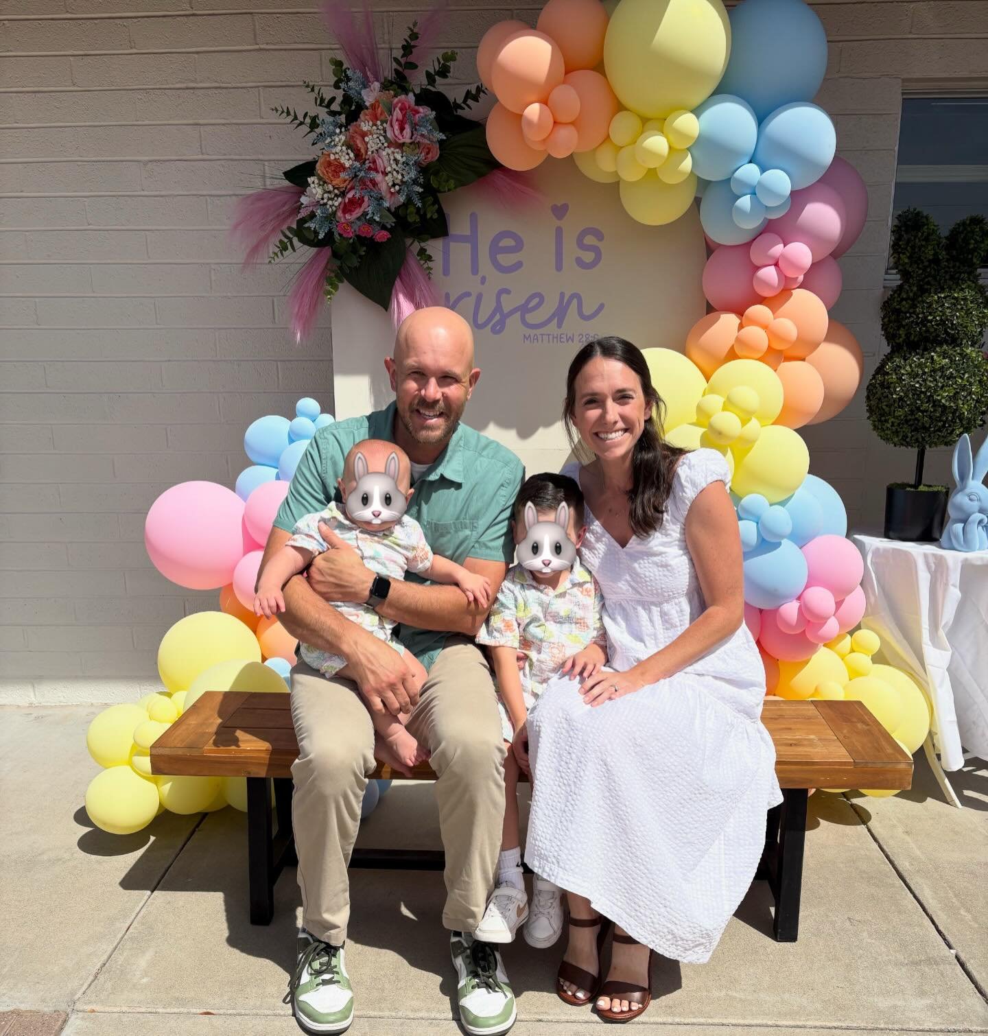 He is risen, indeed! Happy Easter from our family to yours 💛🐣