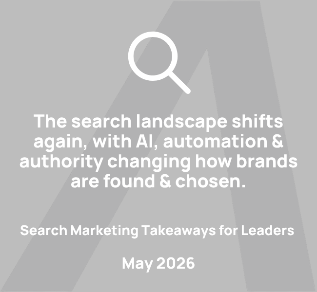 Search Marketing Takeaways for Leaders: May 2026
