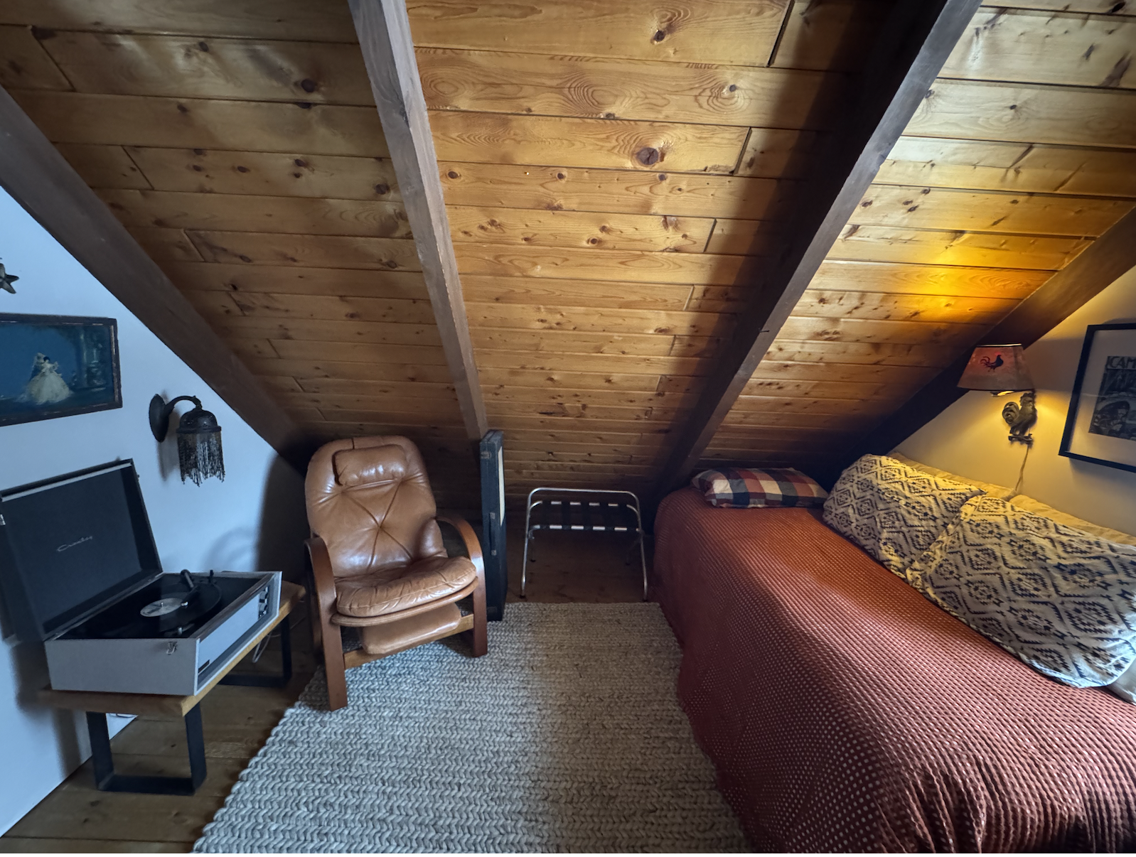 Snooze, read a book, or listen to some vinyl. 