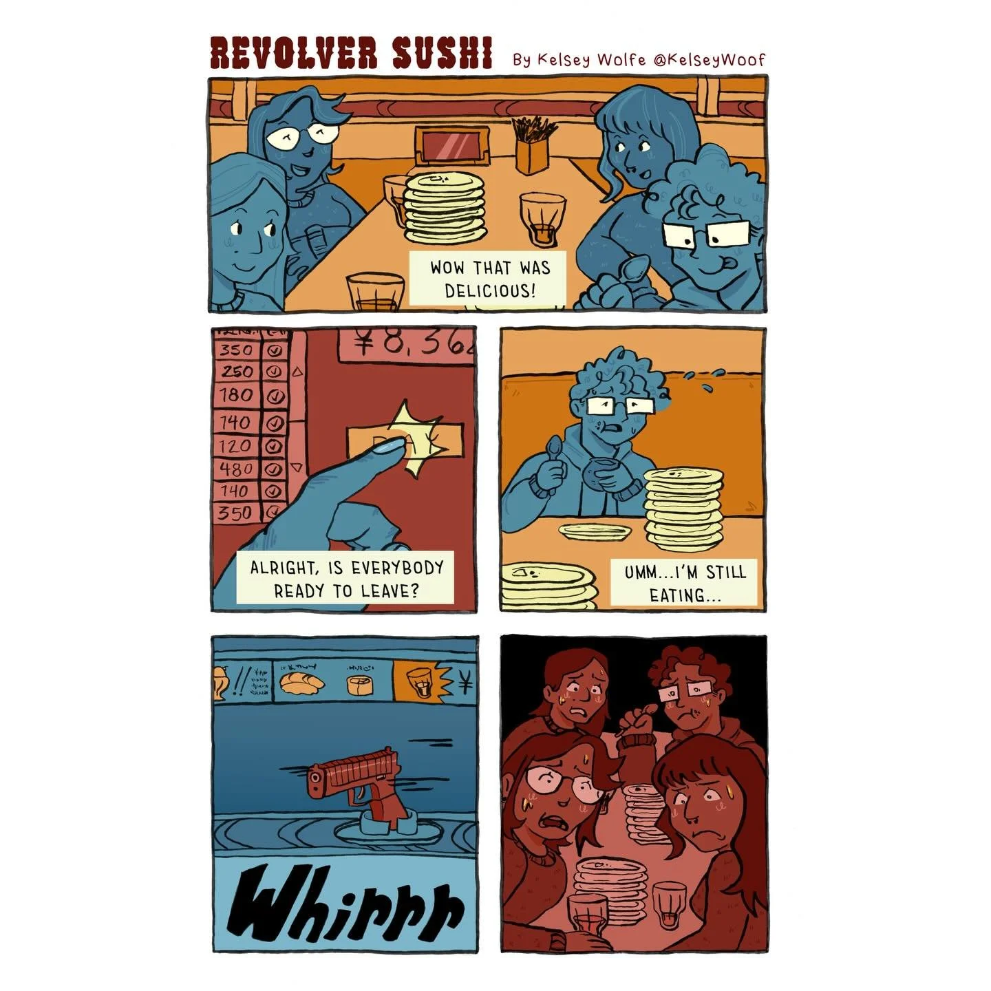 Autobio for my Tokyo Seqa trip! Little late on posting, but I still think this turned out cute! Shout out my friends who inspired this comic 😎

#seqasia25 #tokyo #sushiro #gotanda #autobiography