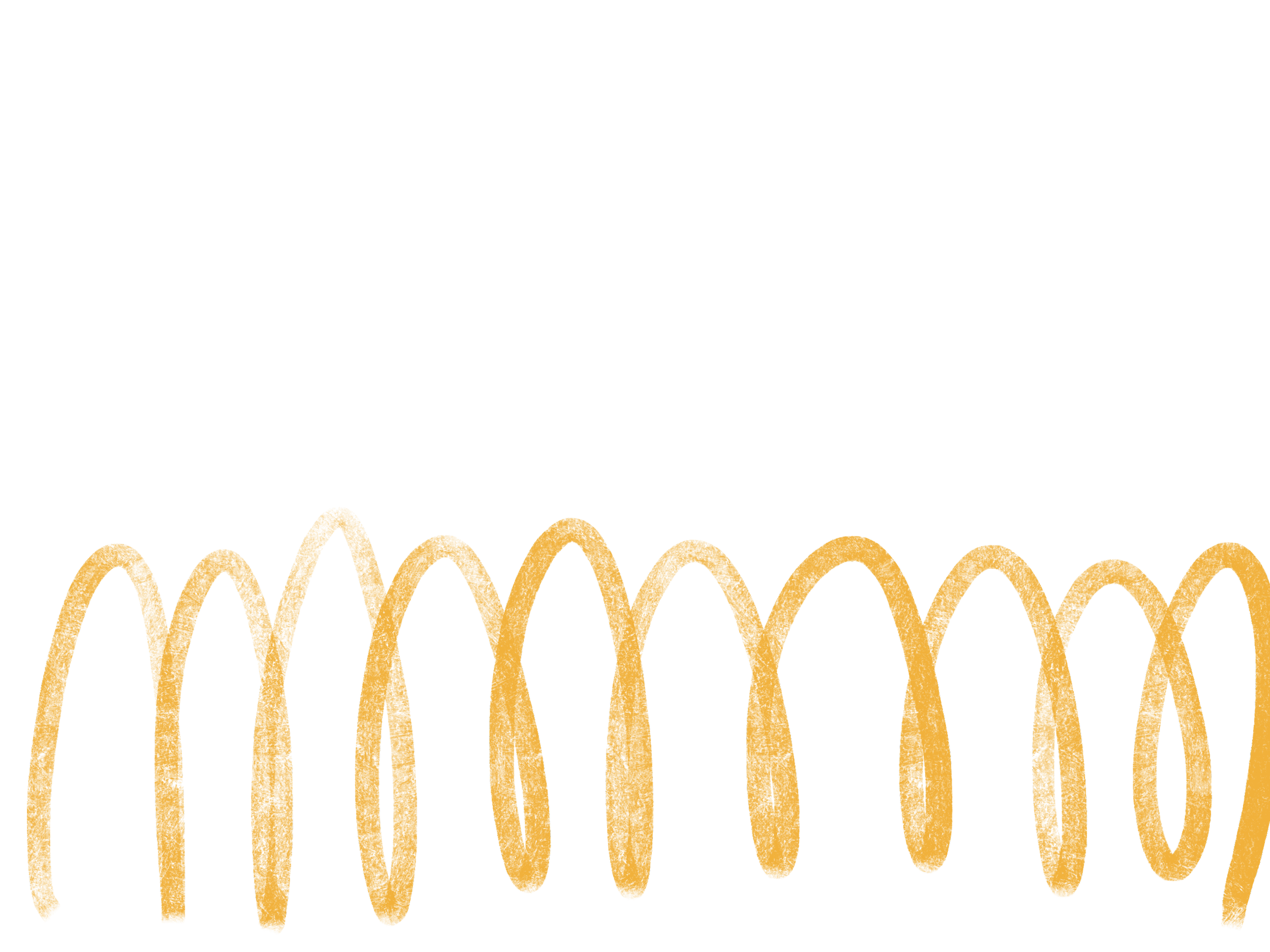 A stylized illustration of a yellow coil spring against a black background.