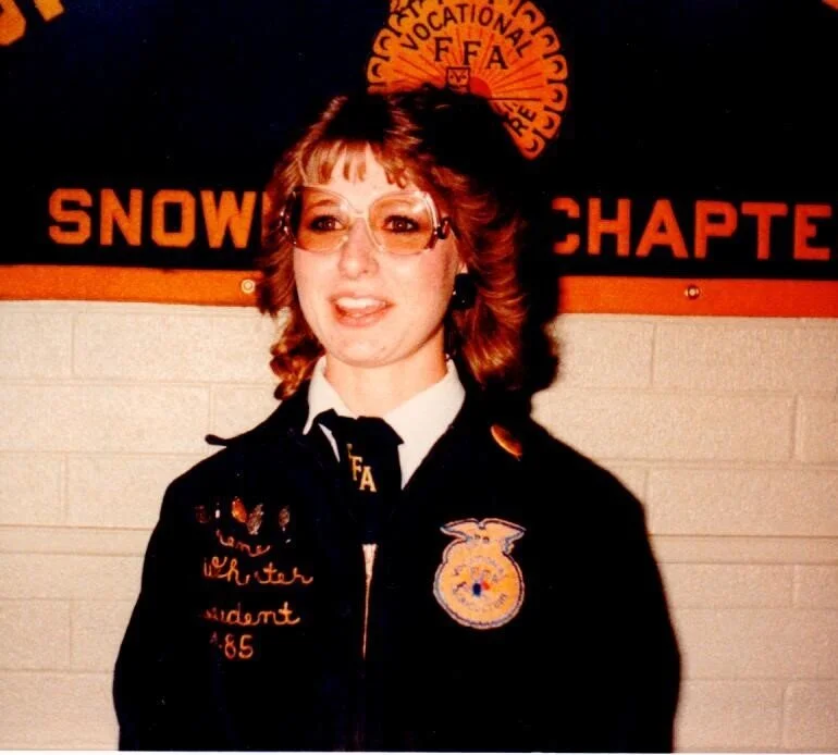 Irene was Snowflake, Arizona’s first female FFA president in 1984.