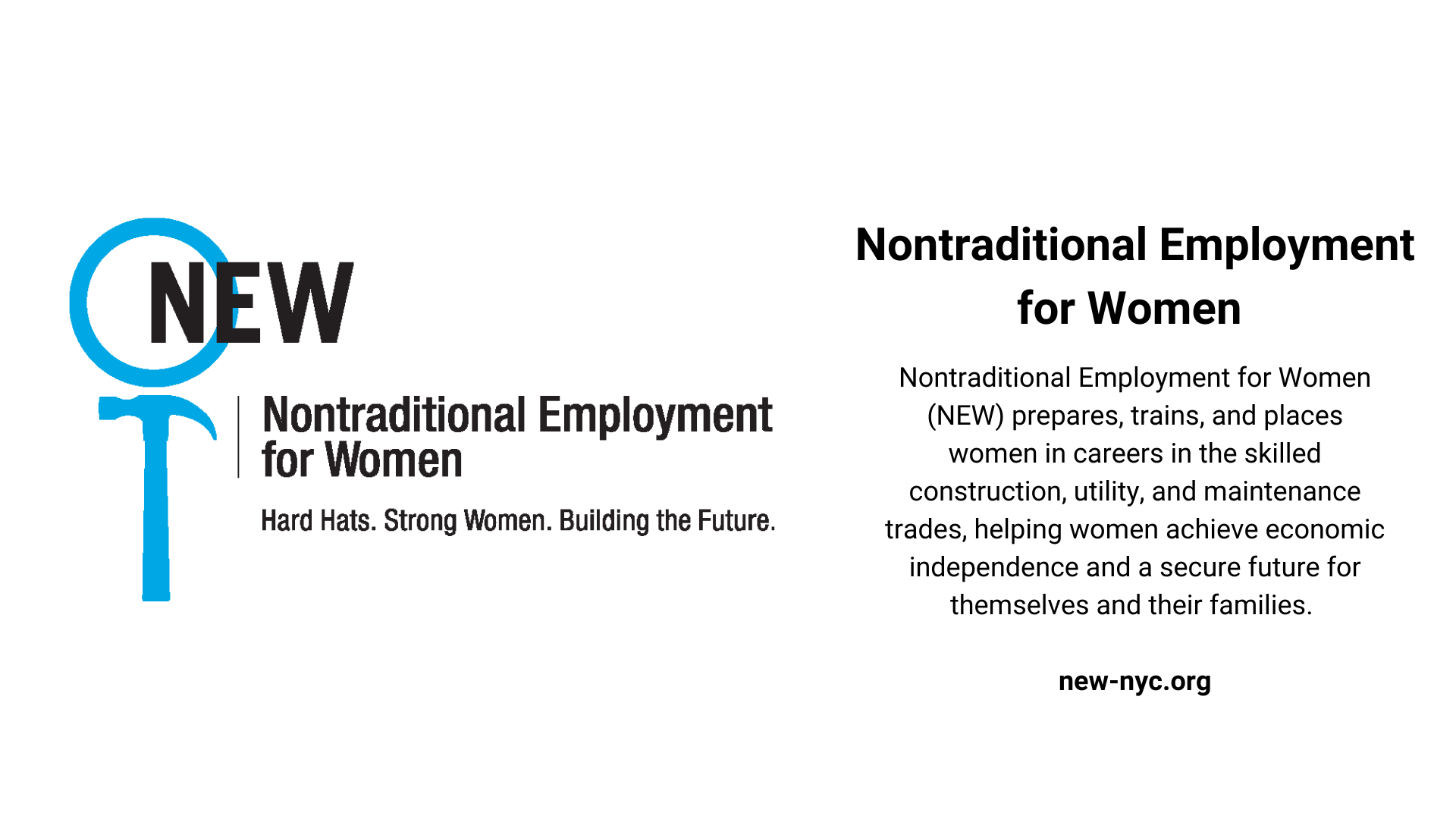 Nontraditional Employment for Women  (Copy)