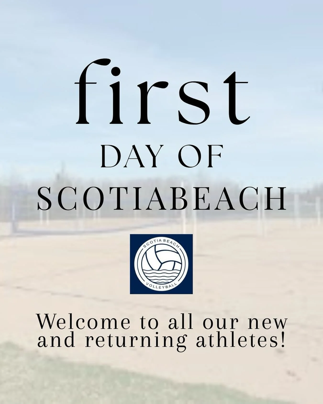 📍 First Day of ScotiaBeach! 🏐☀️⁣
⁣
We&rsquo;re officially kicking off the season! Welcome to all our new and returning athletes &ndash; we&rsquo;re so pumped to hit the sand with you. Let&rsquo;s make this summer full of hard work, great vibes, and