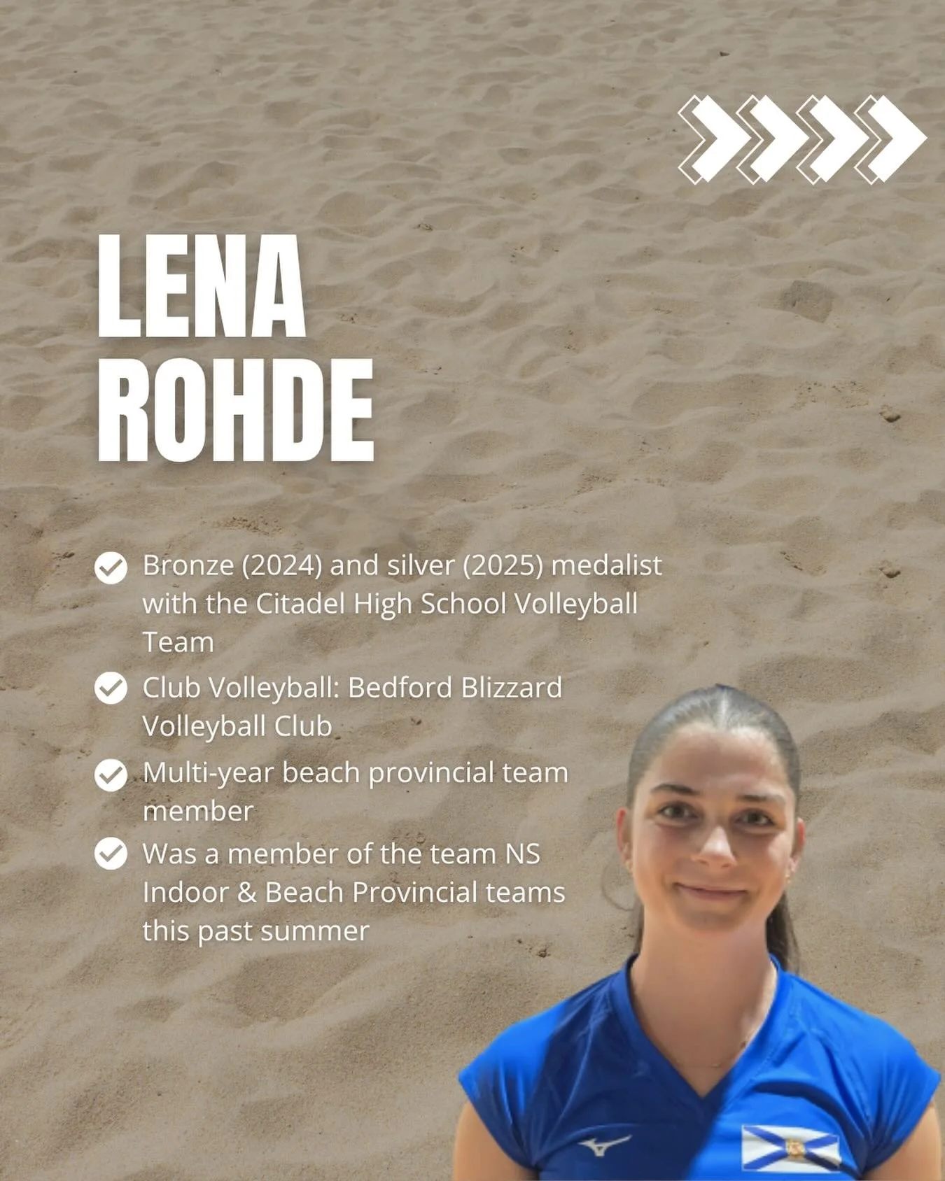 Big energy, fresh leadership 🔥🏐⁣
⁣
We&rsquo;re excited to welcome 𝐋𝐞𝐧𝐚 𝐑𝐨𝐡𝐝𝐞 to the ScotiaBeach Volleyball Coaching Team! ⁣
⁣
With a passion for the game and a drive to elevate our athletes, the future is looking bright on the sand.⁣
⁣
Let