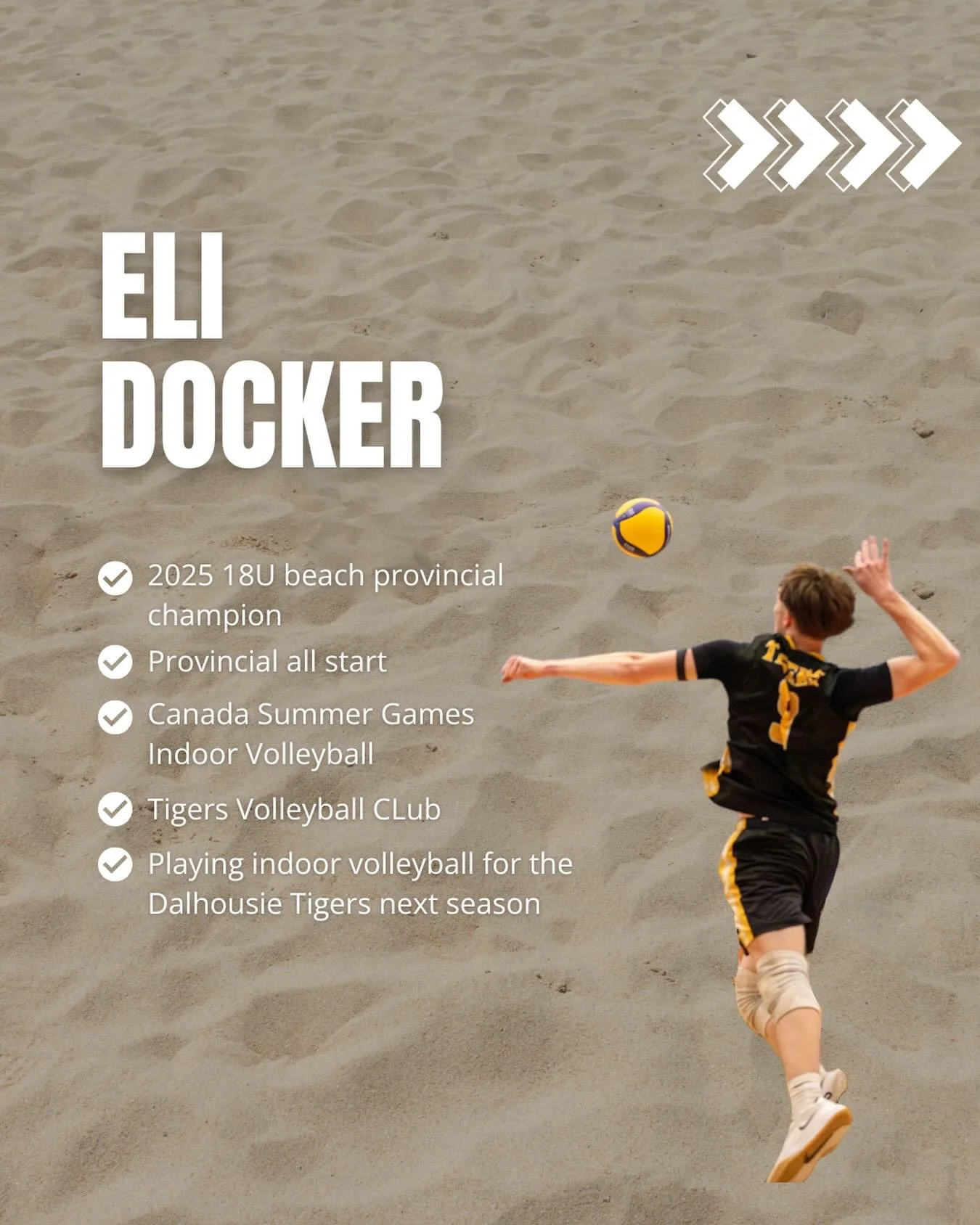 Coach spotlight 🌟⁣⁣⁣⁣
⁣⁣⁣⁣
We&rsquo;re excited to introduce 𝐄𝐥𝐢 𝐃𝐨𝐜𝐤𝐞𝐫 to the 2026 ScotiaBeach coaching team 💪 ⁣⁣⁣⁣
⁣⁣⁣⁣
Eli brings a positive attitude and strong volleyball knowledge - we&rsquo;re PUMPED to have him with us this season 🏖