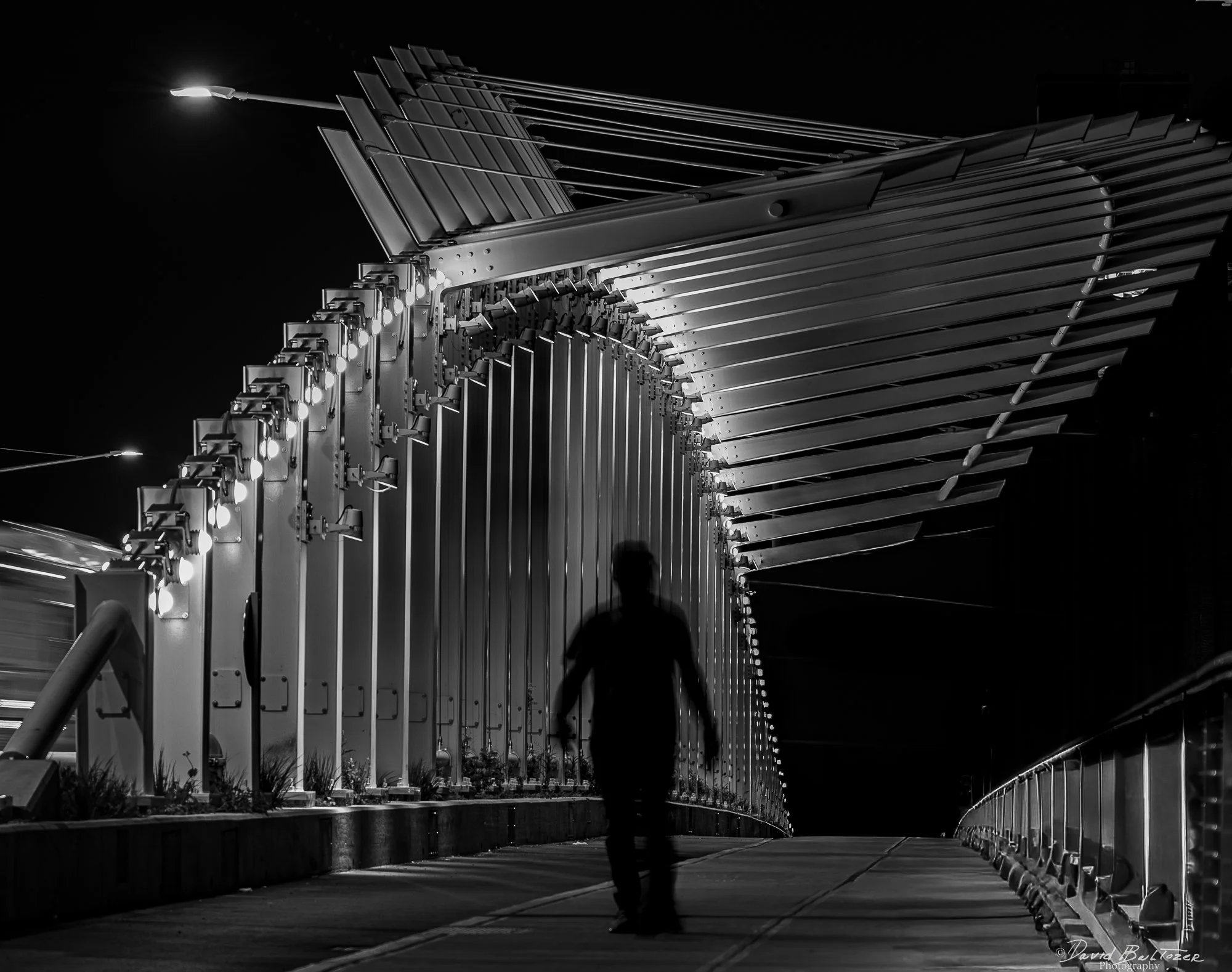 Bill Russell Bridge Silhouette 