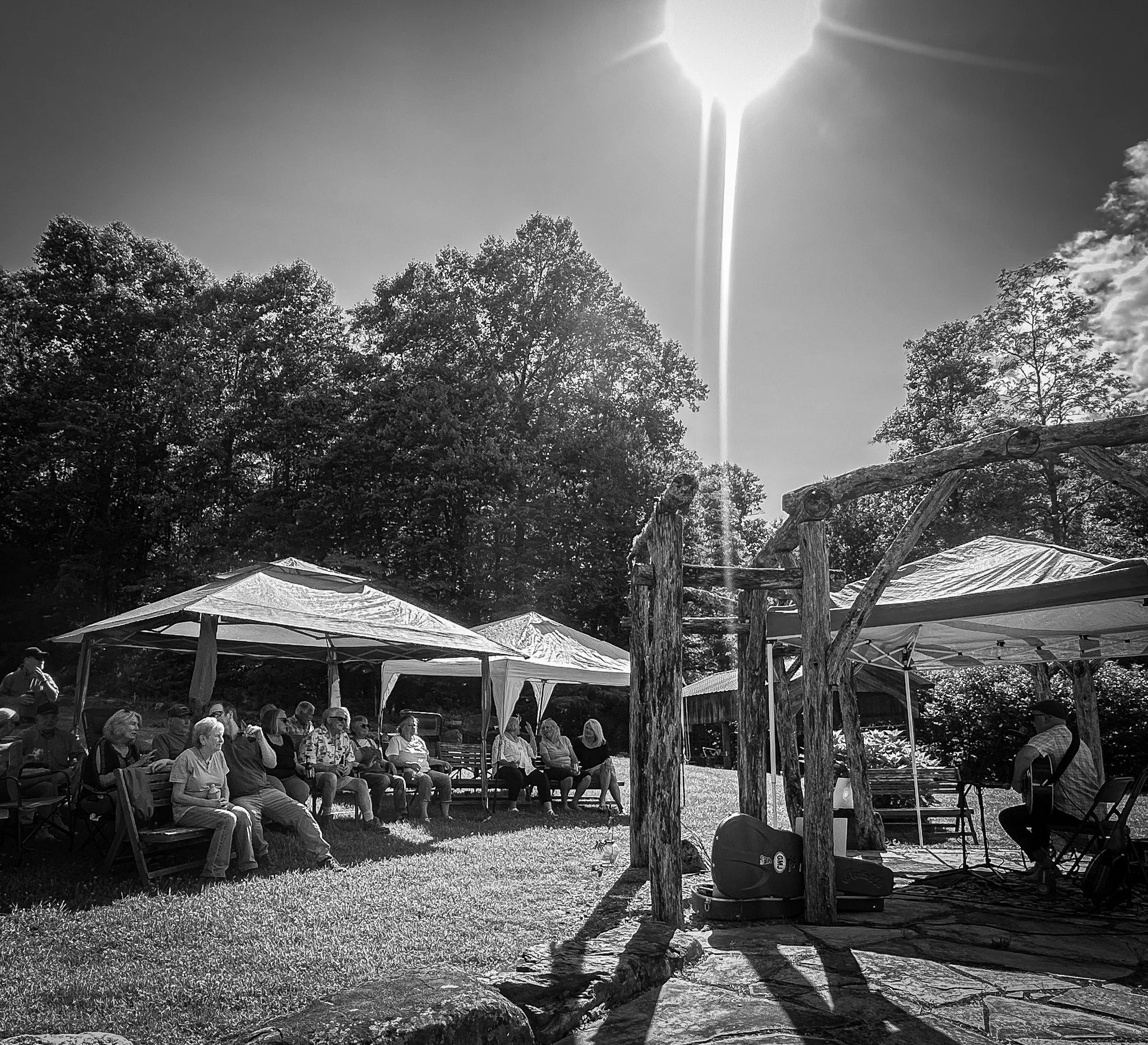 Live music at Teaberry Hill Campground, Robbinsville, NC. Appalachian Mountain Music. Bluegrass Banjo and Guitar. Western North Carolina. Bryson City, NC. 