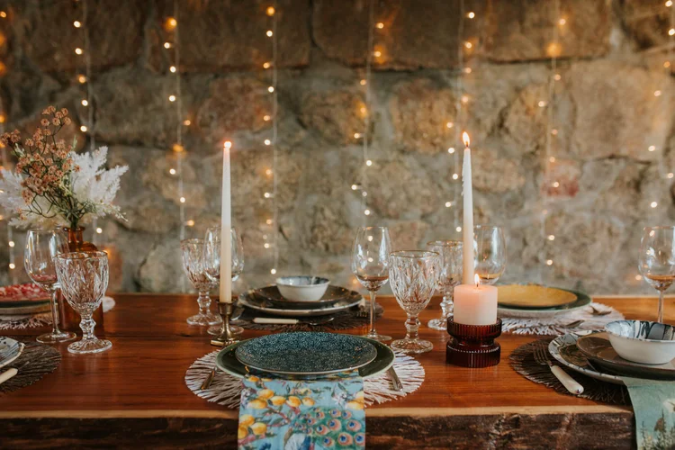 Candlelit dinner at the Quinta