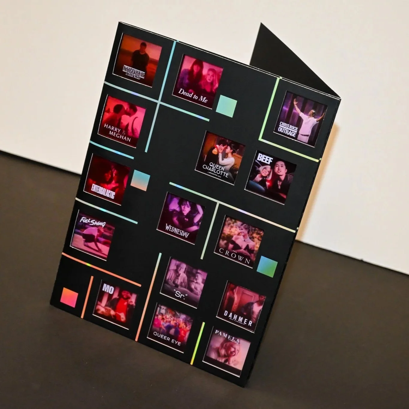 Award-winning custom-made invitation card produced for Netflix