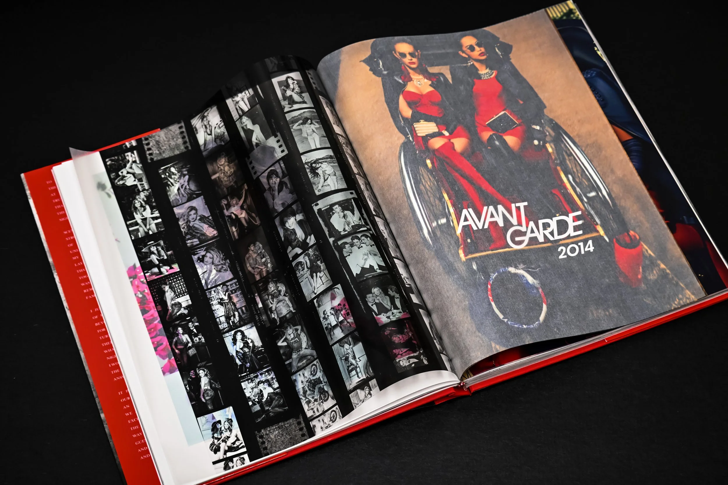 Award-winning casebound book with sleeve, printed for GUESS?