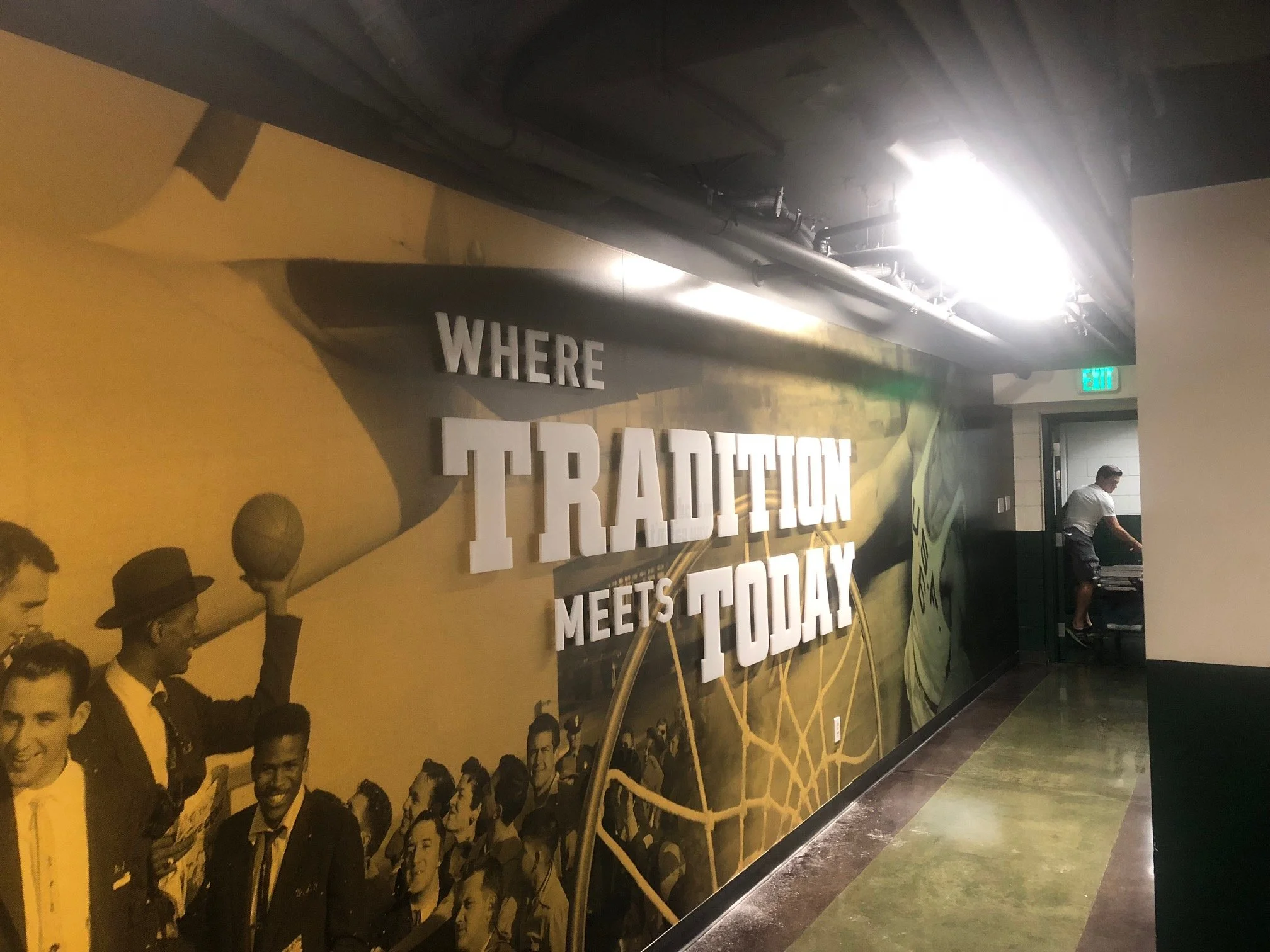 Sports graphics printed and installed by Lithographix