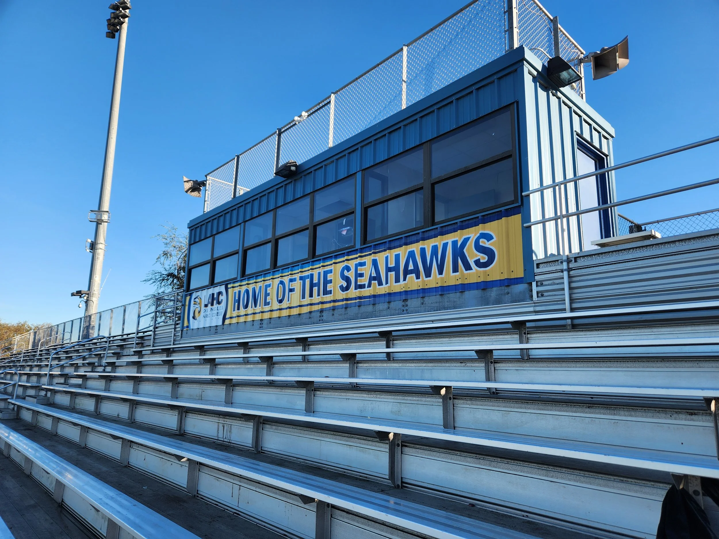 Sports graphics printed and installed by Lithographix