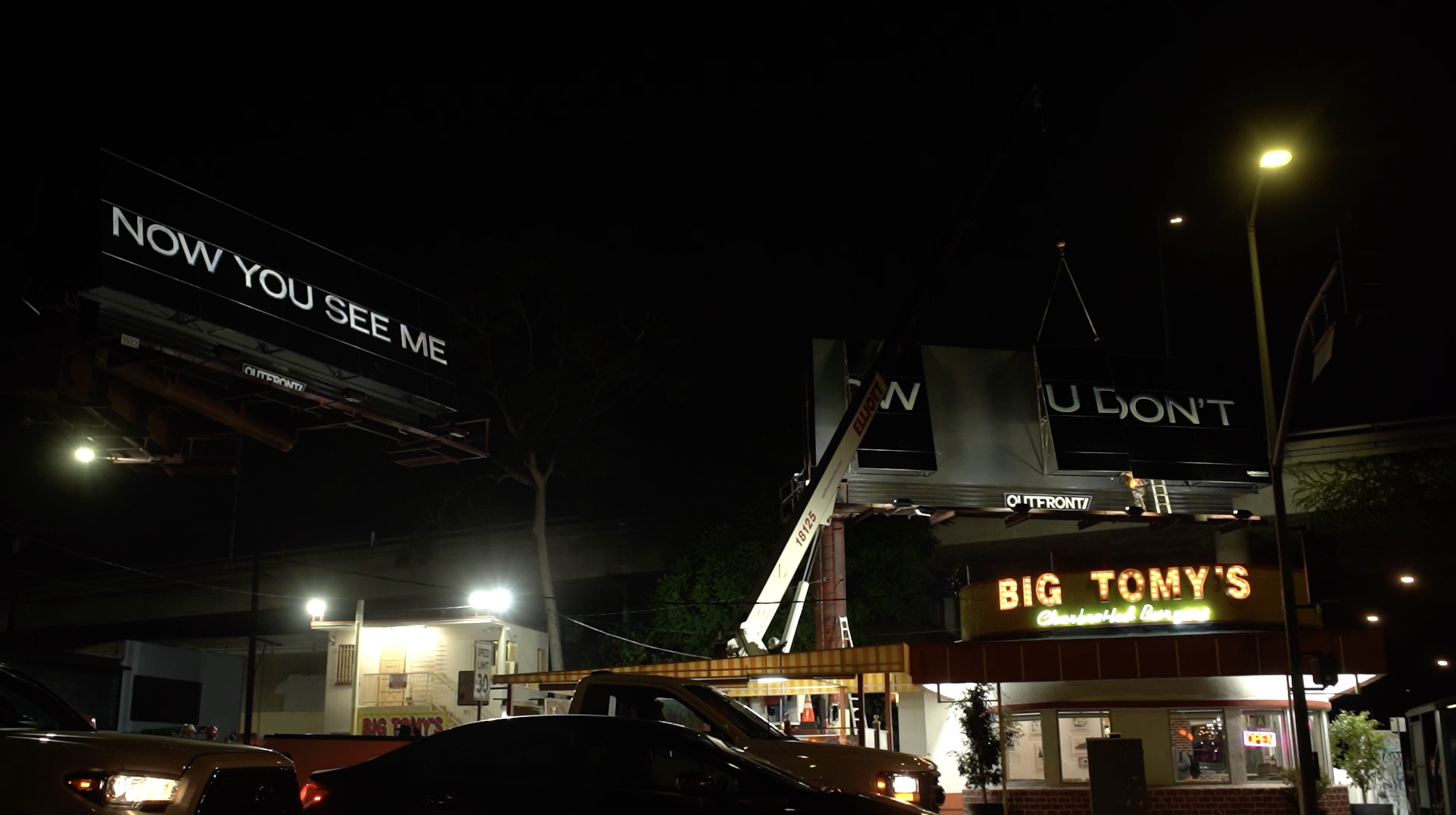 Specialty reflective 3D billboard for the Now You See Me film by Lionsgate