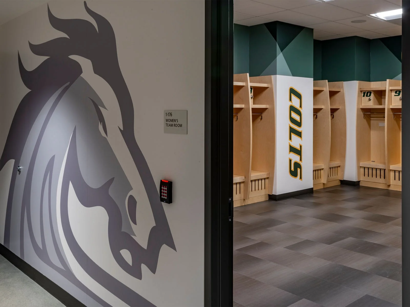 Sports graphics printed and installed by Lithographix
