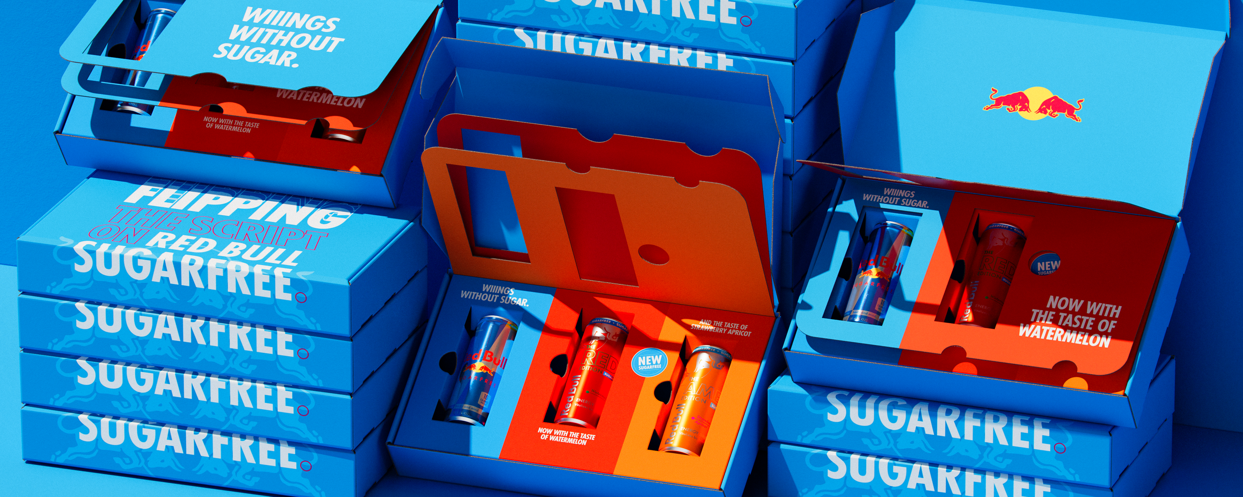 Packaging design for Redbull