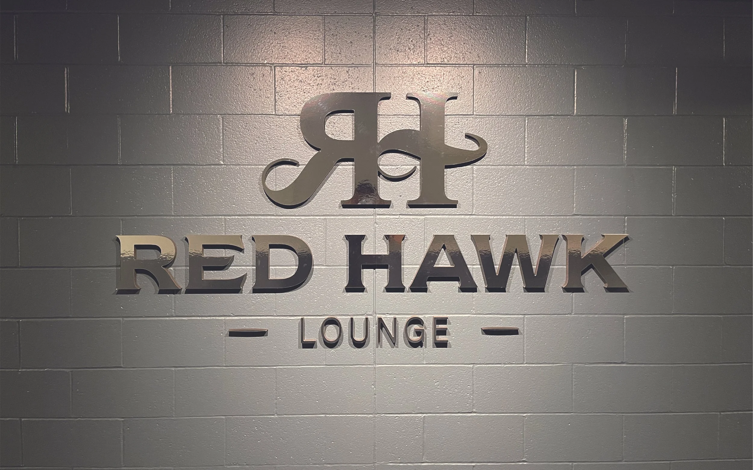 Backlit 3D graphics printed, cut, and installed for the Sacramento Kings' new Red Hawk lounge